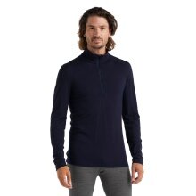 Icebreaker Underwear Long Sleeve Half-Zip 200 Oasis LS - Merino Wool, close-fitting - navy blue Men