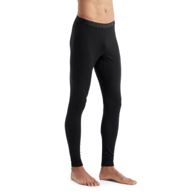 Icebreaker Underwear Leggings 200 Oasis - Merino wool, close-fitting - long black Men