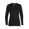 Icebreaker Underwear Thermal Long Sleeve 260 Tech Crewe - Merino Wool, close-fitting - black Women