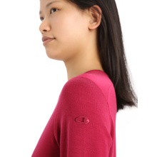 Icebreaker Underwear Thermo Long Sleeve Shirt 260 Tech Crewe - Merino Wool, close-fitting - cherry red Women