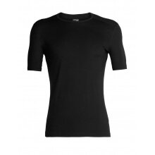 Icebreaker Underwear T-shirt 200 Oasis SS Crewe tight-fitting (Merino wool) black Men