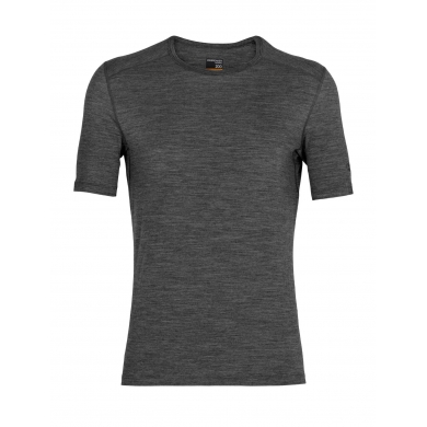 Icebreaker Underwear Tshirt 200 Oasis SS Crewe tight-fitting (Merino wool) grey Men