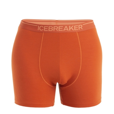 Icebreaker Boxer Shorts Anatomica (Merino Wool) Underwear Orange Men