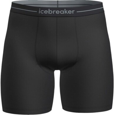 Icebreaker Boxer Shorts Anatomica Long (Merino Wool, longer cut) Underwear black Men (Kopie)