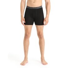 Icebreaker Boxer Shorts Anatomica Long (Merino Wool, longer cut) Underwear black Men