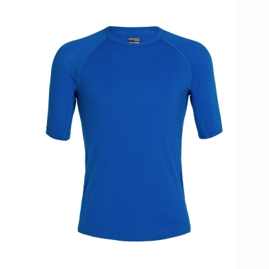 Icebreaker Underwear Tshirt 150 Zone SS Crewe BodyfitZone tight-fitting (Merino wool) lazurite blue Men