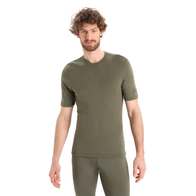 Icebreaker Underwear T-shirt 175 Everyday SS Crewe - Merino wool, close-fitting - loden green Men