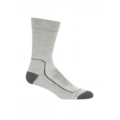 Icebreaker Hiking Sock Crew Hike+ Light Cushion - Merino Wool, durable, lightweight - light grey Men