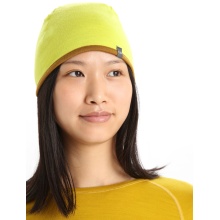 Icebreaker Beanie Pocket Hat Reversible Beanie (Merino Wool) Yellow/Brown - 1 Piece