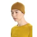 Icebreaker Beanie Pocket Hat Reversible Beanie (Merino Wool) Yellow/Brown - 1 Piece