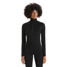 Icebreaker Underwear Thermo Long-Sleeve 200 Oasis Half-Zip - Merino Wool, breathable - black Women