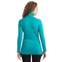 Icebreaker Underwear Thermo Long Sleeve 200 Oasis Half-Zip - Merino Wool, breathable - green/blue Women