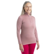 Icebreaker Underwear Thermo Long Sleeve Shirt 200 Oasis Half-Zip - Merino Wool, breathable - pink Women