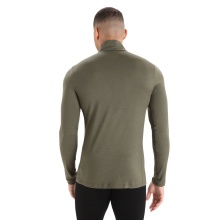 Icebreaker Underwear Long Sleeve Half-Zip 200 Oasis LS - Merino Wool, close-fitting - loden green Men