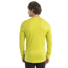 Icebreaker Underwear Long Sleeve 200 Oasis LS Crewe - Merino wool, tight-fitting - lime green Men