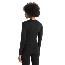 Icebreaker Underwear Long Sleeve 200 Oasis LS Crewe - Merino Wool, Slim Fit - Black Women