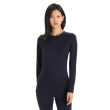 Icebreaker Underwear Long Sleeve 200 Oasis LS Crewe - Merino Wool, close-fitting - navy blue Women