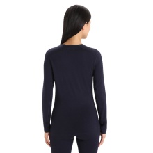 Icebreaker Underwear Long Sleeve 200 Oasis LS Crewe - Merino Wool, close-fitting - navy blue Women