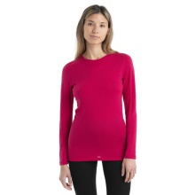 Icebreaker Underwear Long Sleeve 200 Oasis LS Crewe - Merino Wool, close-fitting - pink Women