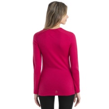 Icebreaker Underwear Long Sleeve 200 Oasis LS Crewe - Merino Wool, close-fitting - pink Women