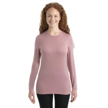 Icebreaker Underwear Long Sleeve 200 Oasis LS Crewe - Merino Wool, close-fitting - crystal pink Women