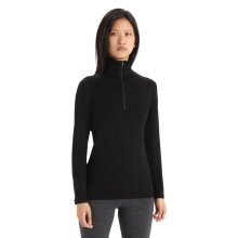 Icebreaker Underwear Thermo Long Sleeve Shirt 260 Tech Half-Zip - Merino Wool - Black Women