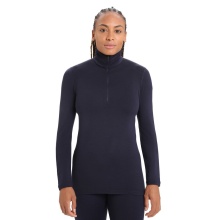 Icebreaker Underwear Thermo Long Sleeve Shirt 260 Tech Half-Zip - Merino Wool - Navy Blue Women