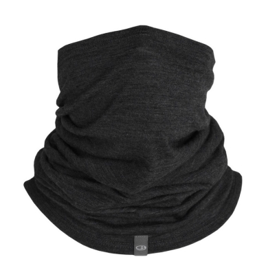 Icebreaker Multifunctional Scarf Flexi Chute (Neckwarmer, 100% Merino Wool) dark grey - 1 piece