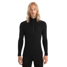 Icebreaker Underwear Thermo Long Sleeve Shirt 175 Everyday Half-Zip - Merino Wool - Black Men