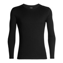 Icebreaker Underwear Thermo Long Sleeve Shirt 260 Tech Crewe - Merino Wool, close-fitting - black Men