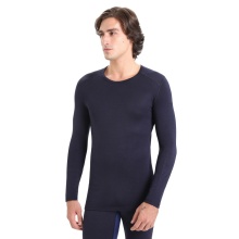 Icebreaker Underwear Thermo Long-Sleeve Shirt 260 Tech Crewe - Merino Wool, close-fitting - navy blue Men