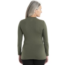 Icebreaker Underwear Thermo Long Sleeve 260 Tech Crewe - Merino Wool, close-fitting - green Women