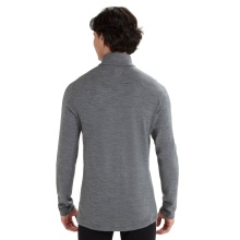 Icebreaker Underwear Thermo Long Sleeve Shirt 260 Tech Half-Zip - Merino Wool, Slim Fit - Grey Men