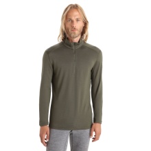 Icebreaker Underwear Thermo Long Sleeve Shirt 260 Tech Half-Zip - Merino Wool, close-fitting - loden green Men