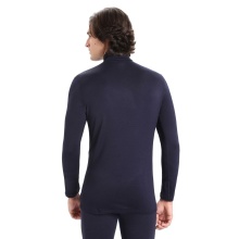 Icebreaker Underwear Thermo Long Sleeve Shirt 260 Tech Half-Zip - Merino Wool, close-fitting - navy blue Men