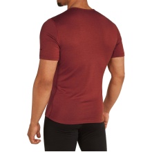 Icebreaker Underwear T-shirt 200 Oasis SS Crewe fitted (Merino wool) dark red men's