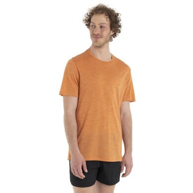 Icebreaker Functional T-shirt Sphere II SS - Merino Wool, Cool-Lite - moisture-wicking - orange Men