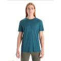 Icebreaker Hiking/Leisure Tshirt Tech Lite II (100% Wool, Fabric Thickness 150 Ultralight) teal blue Men