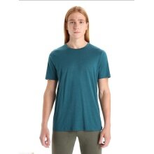 Icebreaker Hiking/Leisure Tshirt Tech Lite II (100% Wool, Fabric Thickness 150 Ultralight) teal blue Men