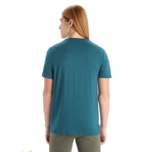 Icebreaker Hiking/Leisure Tshirt Tech Lite II (100% Wool, Fabric Thickness 150 Ultralight) teal blue Men