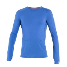 Icebreaker Underwear Long Sleeve Shirt 200 ZoneKnit Crewe (Merino Wool, fitted) blue Men's