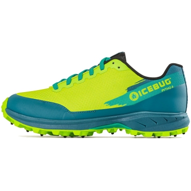 Icebug Winter-Trail Running Shoes Pytho6 M BUGrip with 16 Carbide Spikes lime green/mint Men