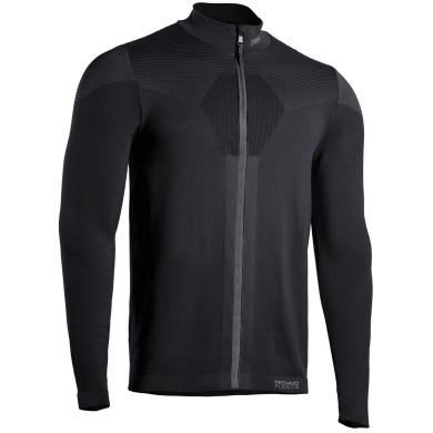 Iron-IC Techno Fleece Jacket Maglia with Zipper - 2nd Layer Full Zip - black Men