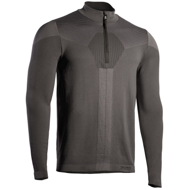 Iron-IC Fleece Pullover Techno Maglia with 1/2-Zip Zipper - 2nd Layer - anthracite grey Men