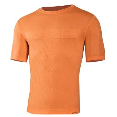 Iron-IC Running Shirt Performance Short Sleeve Neon Orange Men