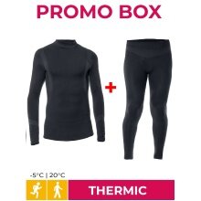 Iron-IC Functional Underwear Set (Trousers + Long-sleeved Shirt) Thermic Black Children