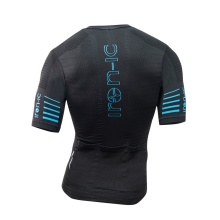 Iron-IC Bike T-shirt Power Performance Full Zip Short Sleeve black Men