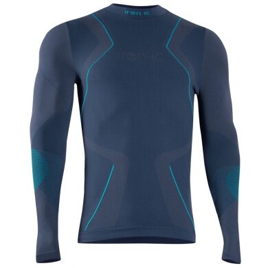 Iron-IC Functional Underwear Long Sleeve Performance (breathable) blue Men