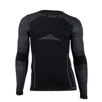 Iron-IC Functional Underwear Long Sleeve Performance (Merino Wool) black/gray Men