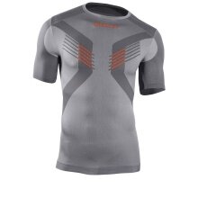 Iron-IC Running T-shirt Performance Short Sleeve Silver Grey Men